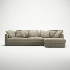 Le Grand Air 3-Sitssoffa Linne Divan Höger, Savage Linen