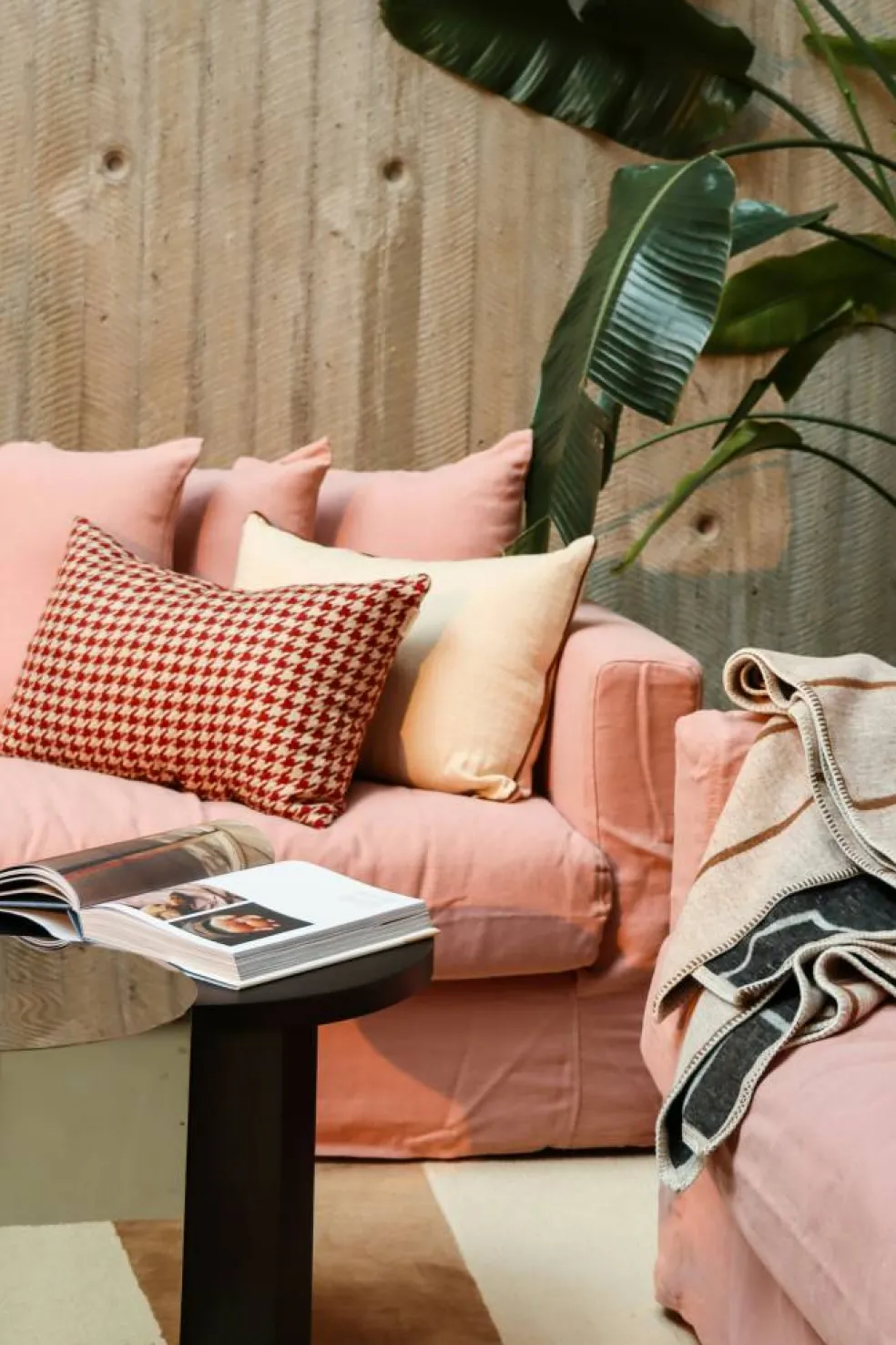 Le Grand Air 4-Sitssoffa Linne, Tender Blush