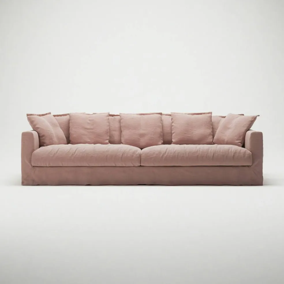 Le Grand Air 4-Sitssoffa Linne, Tender Blush