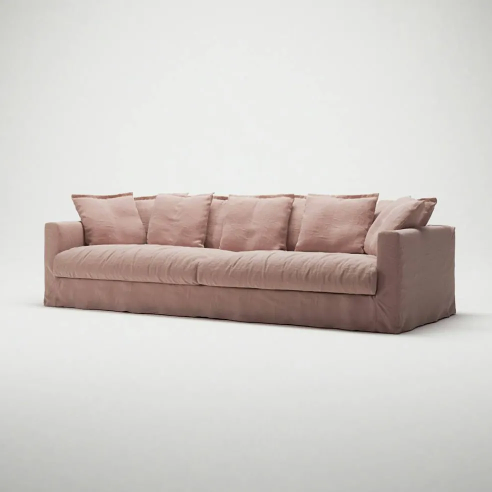 Le Grand Air 4-Sitssoffa Linne, Tender Blush