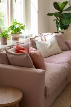 Le Grand Air 3-Sitssoffa Linne, Tender Blush