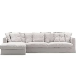 Le Grand Air 3-Sitssoffa Linne Divan Vänster, Misty Grey