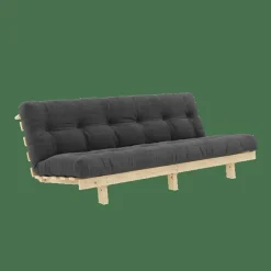 Lean Bäddsoffa Med Alpha Madrass 130x200 Antracitgrå/Raw