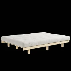 Lean Bäddsoffa Med 5-Lagers Madrass 130x190 Natur/Raw