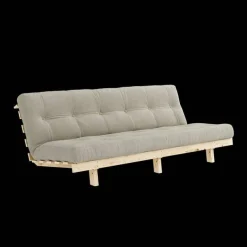 Lean Soffa Bäddsoffa Med Madrass 130x190 Beige/Raw