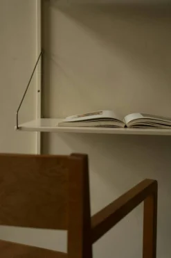 Library Hylla Med Skrivbord 80x108 cm, Varmvit