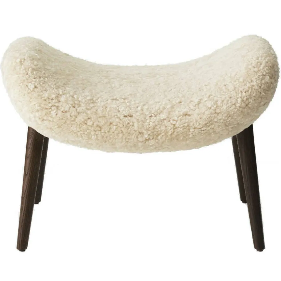 Lodge Fotpall Mörk Ek / Curly 09, Off-White