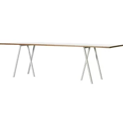Loop Stand Bord 200 cm, Laminat / Vit