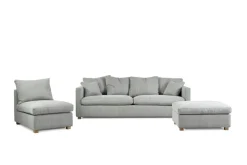 Lukas LCV Soffa 3-Sits Geneva Vint/nimbus 01 Grey