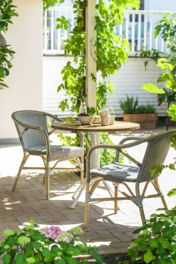 Madeleine Caféstol Med Armstöd, Taupe