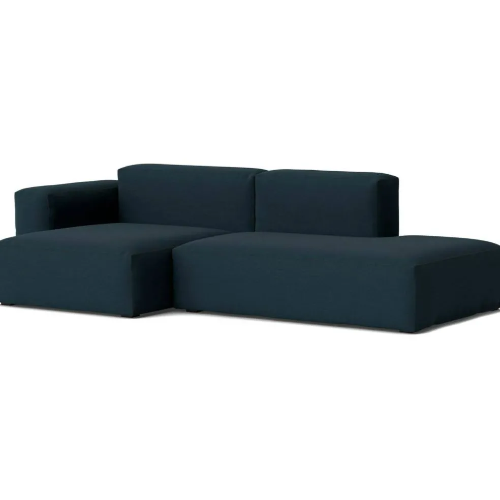 Mags Soft Low 2,5-sitssoffa Comb. 3 Vänster Divan, Steelcut Trio 796 / Svart Söm