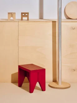 Manolito Stool Short, Red