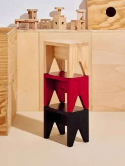 Manolito Stool Short, Red
