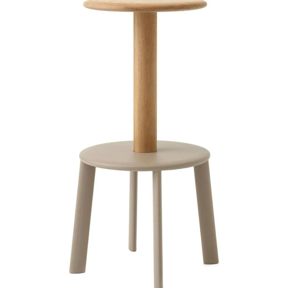 Massif AV40 Barstol 75 cm, Ek / Gråbeige