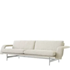 Meantime AV31 3-Sits Soffa Polerad Aluminium/Ecriture 0210