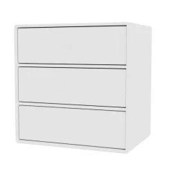 Mini 1007 Hylla Med Tre Lådor, New White