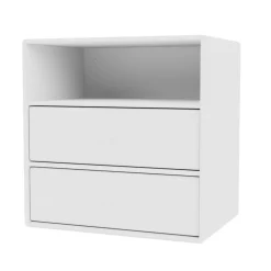 Mini 1006 Hylla Med Två Lådor, New White