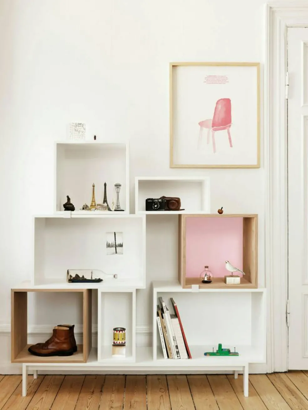 Mini Stacked Hylla L, Vit