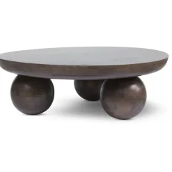 Mira Soffbord Ø90 cm, Brun