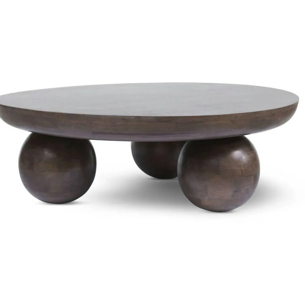 Mira Soffbord Ø90 cm, Brun