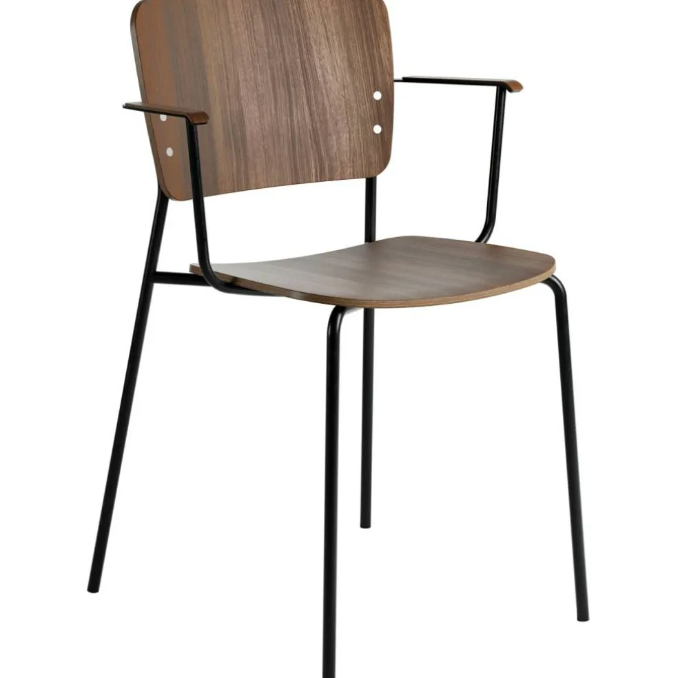 Mono Karmstol, Svart Metallram, Rökt Ek