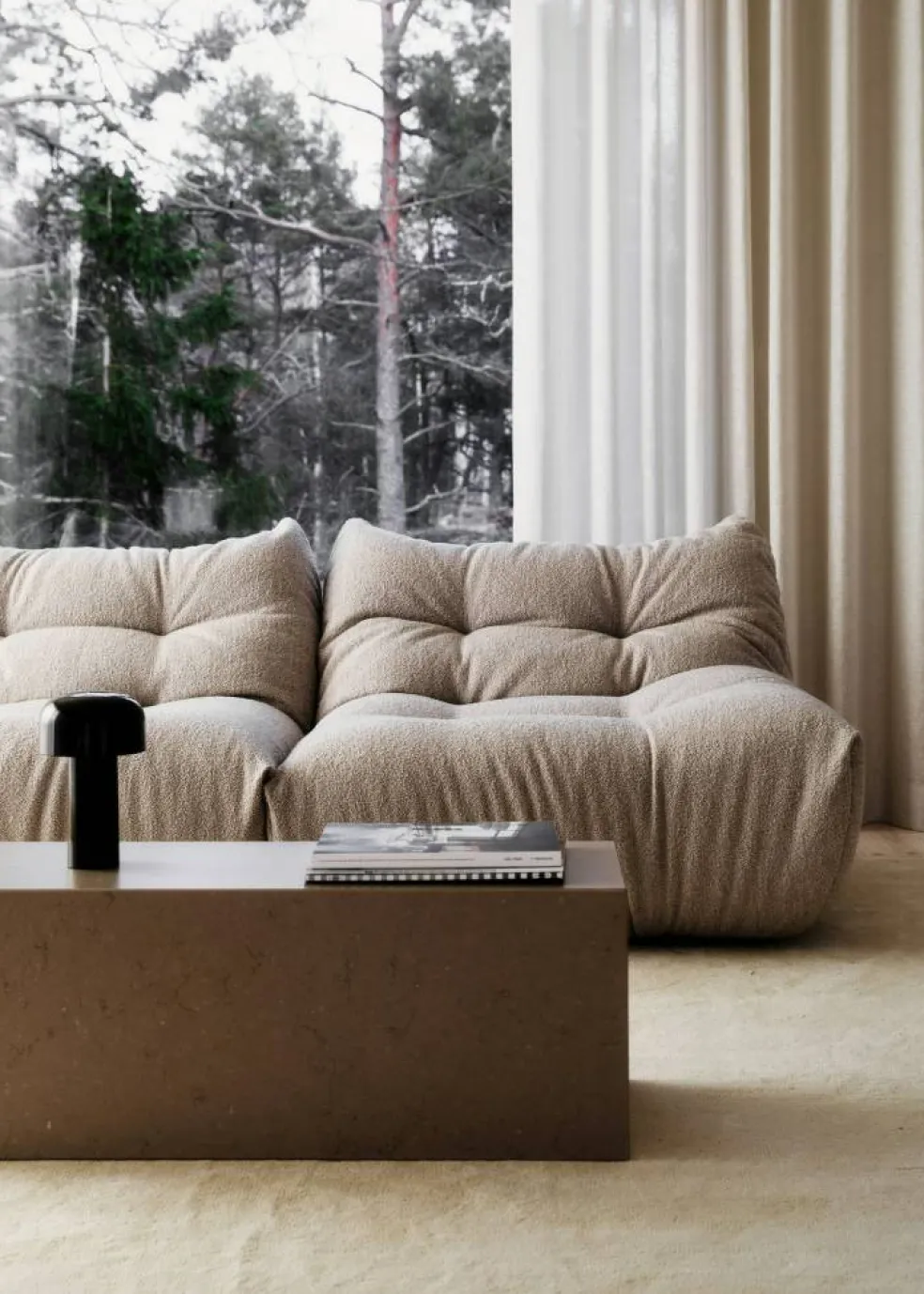 MONO 2-Sitssoffa, Clay Beige