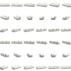 MONO 3-Sitssoffa, Steam White