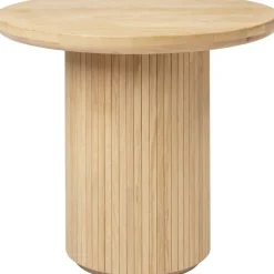 Moon Loungebord Runt Ø60 x H55 cm, Massiv Såpad Ek