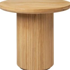 Moon Loungebord Runt Ø60 x H55 cm, Massiv Oljad Ek