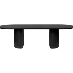 Moon Matbord Elliptical Fanér Brunsvart, 290x105 cm