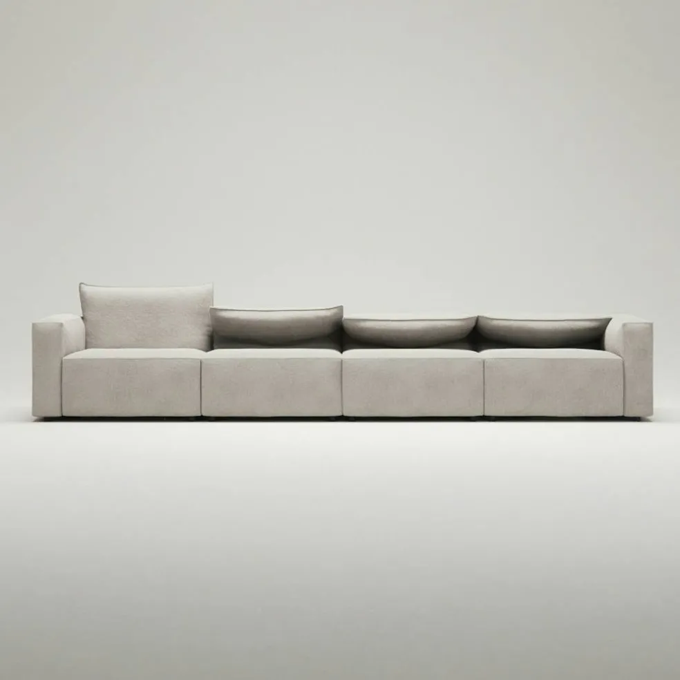 Moore 4-Sitssoffa, Plush Beige