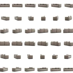 Moore 2-Sitssoffa, Sandshell Beige