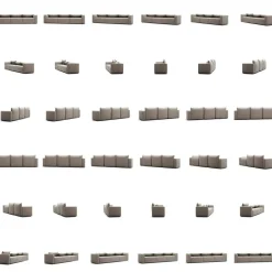 Moore 3-Sitssoffa, Sandshell Beige