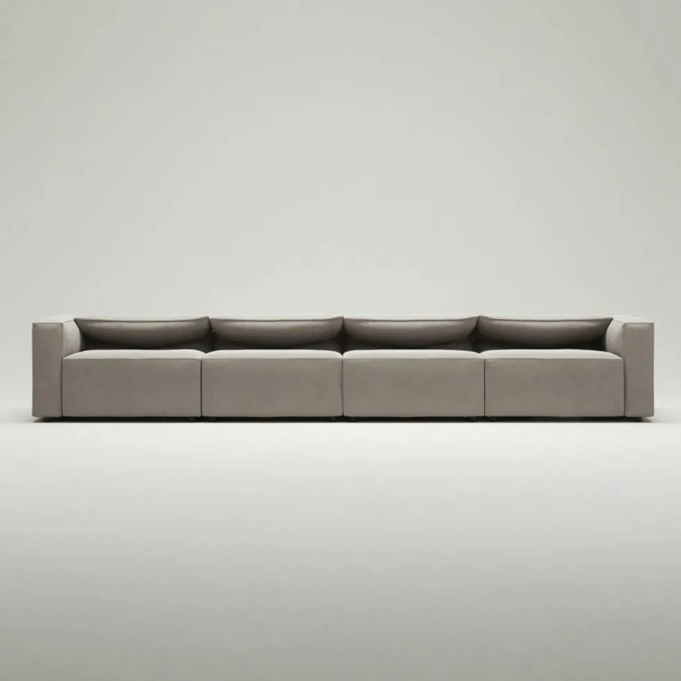 Moore 4-Sitssoffa, Sandshell Beige