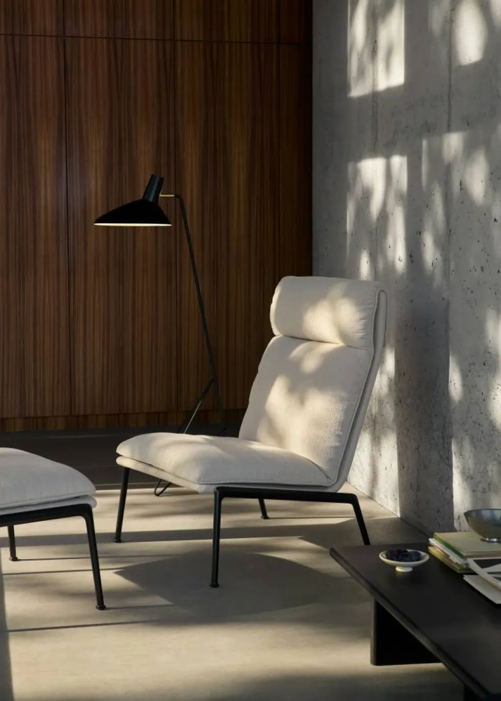 Muno LN16 Loungefåtölj Hög Rygg, Dark Chrome / Cifrado 0221