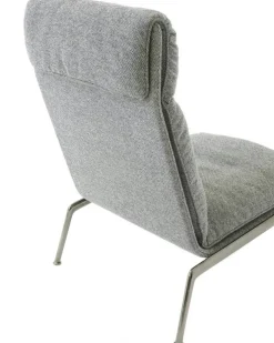 Muno LN16 Loungefåtölj Hög Rygg, Dark Chrome / Hallingdal 0126