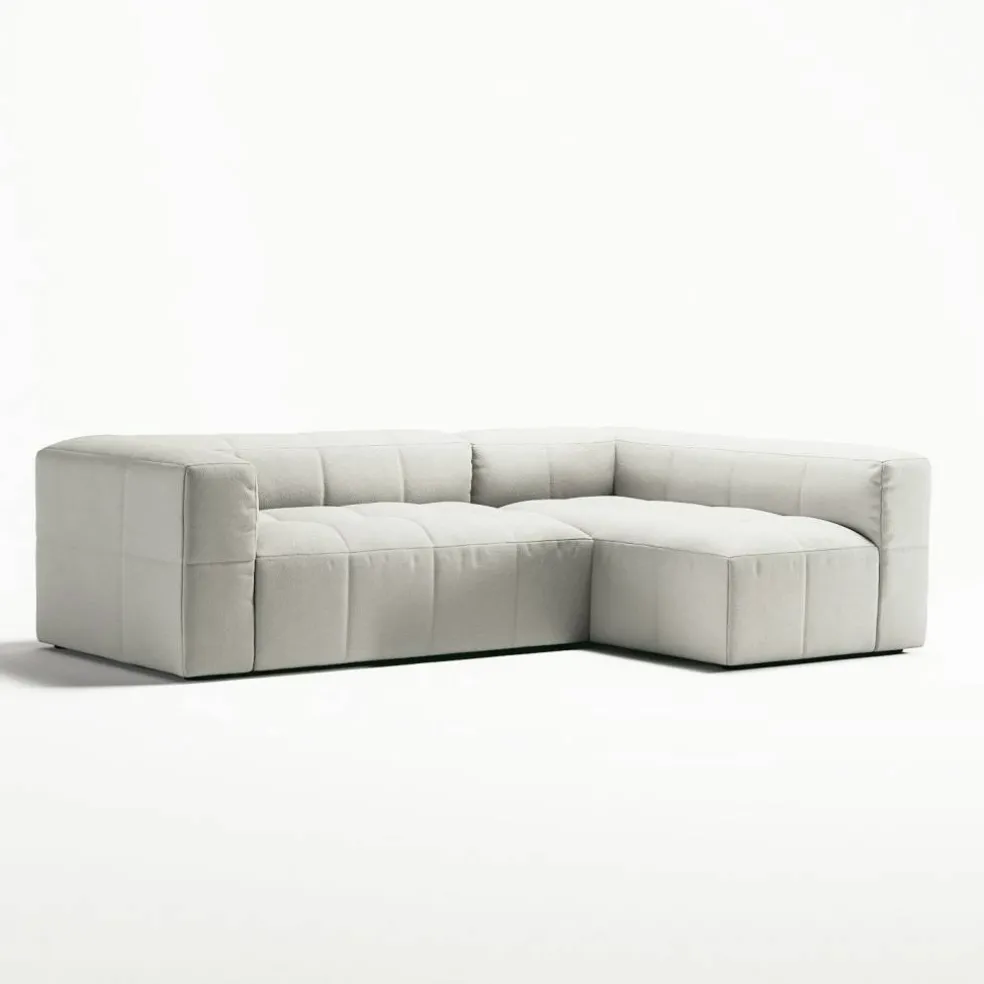 Mure 3-Sitssoffa Med Divan Höger, Steam White