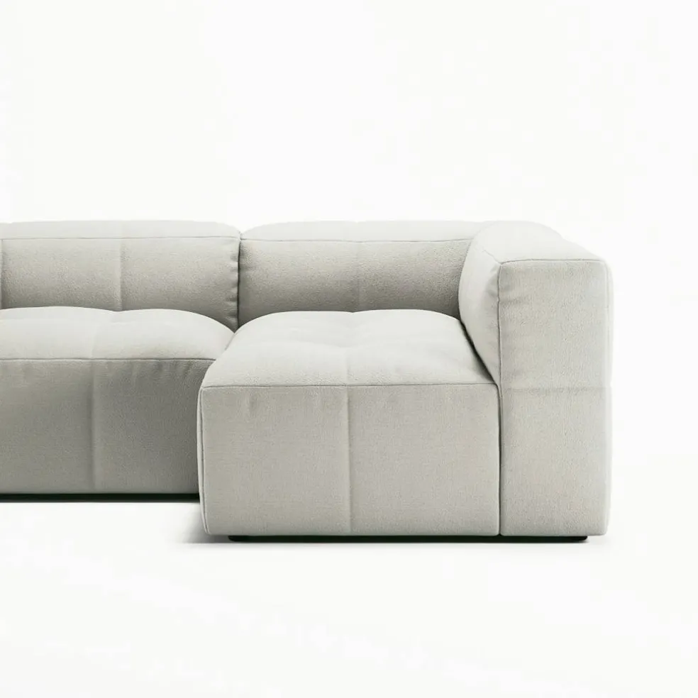 Mure 3-Sitssoffa Med Divan Höger, Steam White