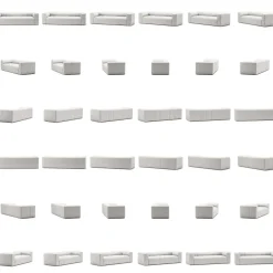 Mure 3-Sitssoffa, Moon White