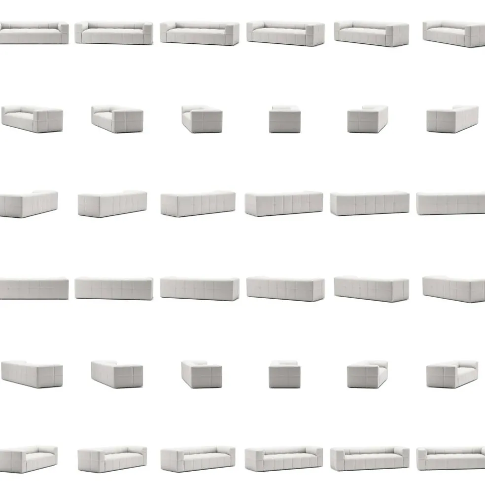 Mure 3-Sitssoffa, Moon White