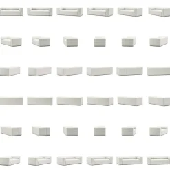 Mure 2-Sitssoffa, Steam White
