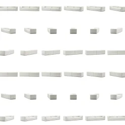 Mure 4-Sitssoffa, Steam White