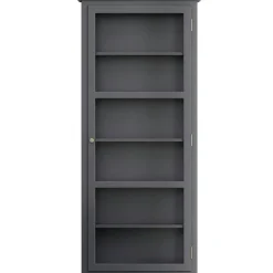 N4 Vitrinskåp, Anthracite