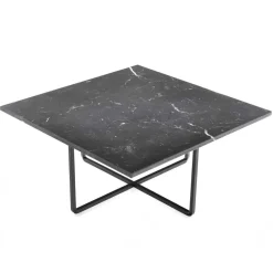 Ninety Soffbord 80 cm, Svart Underrede, Svart Marmor