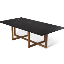 Ninety Soffbord 120x60x40 cm, Smoked Oak/Nero Marquina