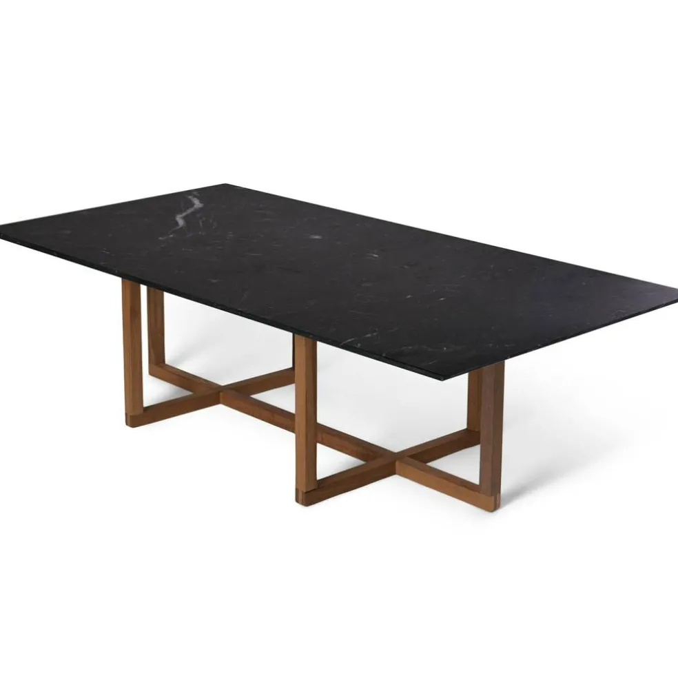 Ninety Soffbord 120x60x40 cm, Smoked Oak/Nero Marquina
