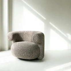 Normann Copenhagen - Burra lounge chair with return - Kvadrat Sahco Zero 001
