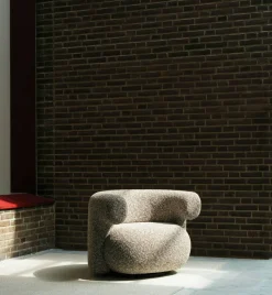 Normann Copenhagen - Burra lounge chair with return - Kvadrat Sahco Zero 001