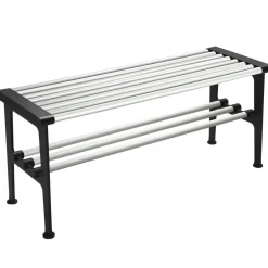 Nostalgi Bänk 100 cm, Aluminium / Svart