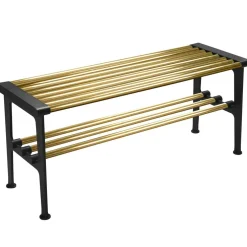 Nostalgi Bänk 100 cm, Mässing / Svart